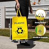 Premier Recycling Bags Set of 3 with Handles Multicoloured 40L 31x30x44cm view 2