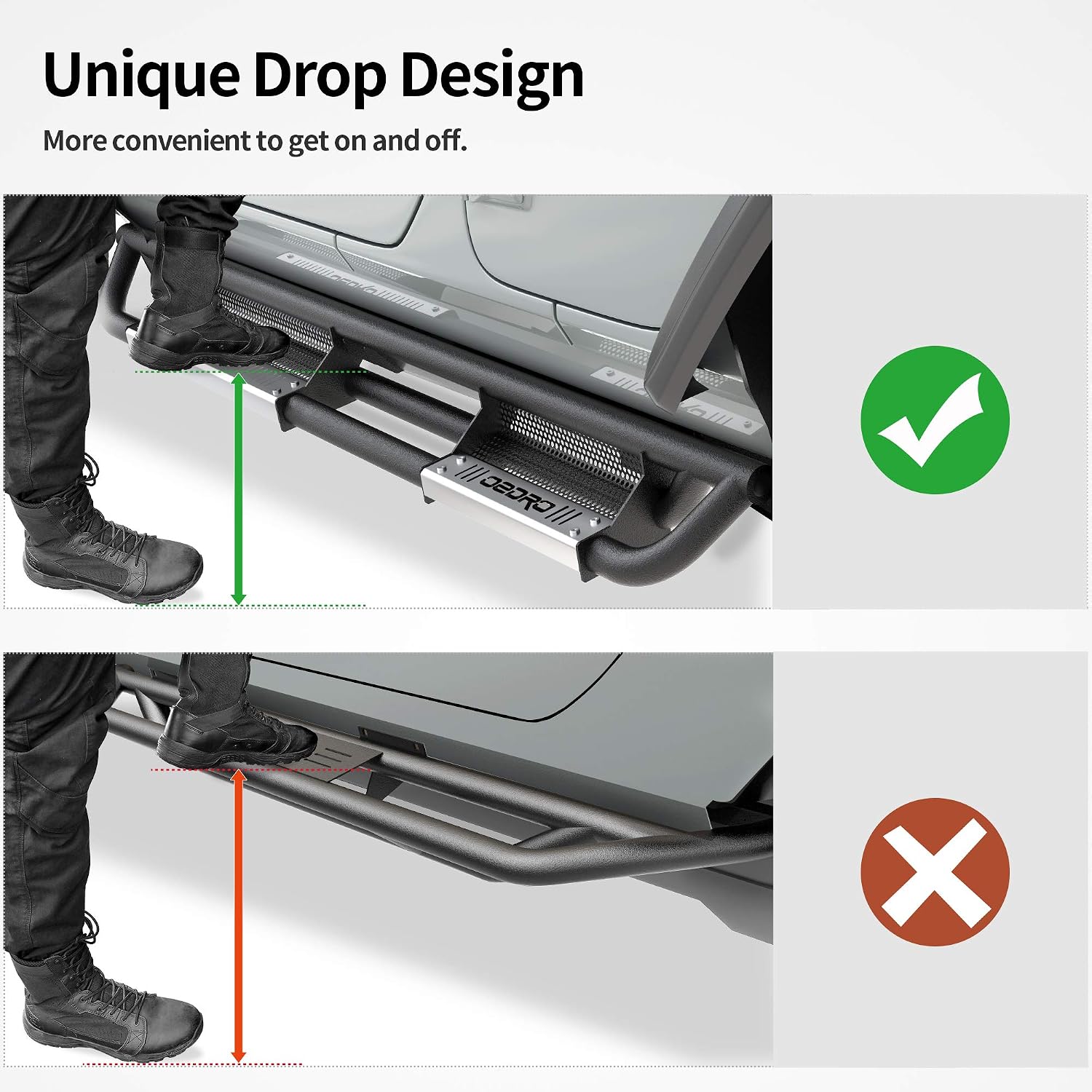 thumbnail image 2 of Jeep Wrangler Nerf Side Step Bars; Blue (18-26 Jeep Wrangler JL 4-Door) - Free Shipping 2 of 11