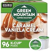 Green Mountain Coffee Roasters Caramel Vanilla Cream Coffee, Keurig Single-Serve K-Cup pods, Light Roast, 96 Count