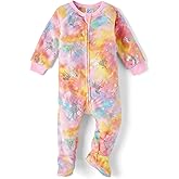The Children's Place baby-girls And Toddler Fleece Zip-front One Piece Footed Pajama
