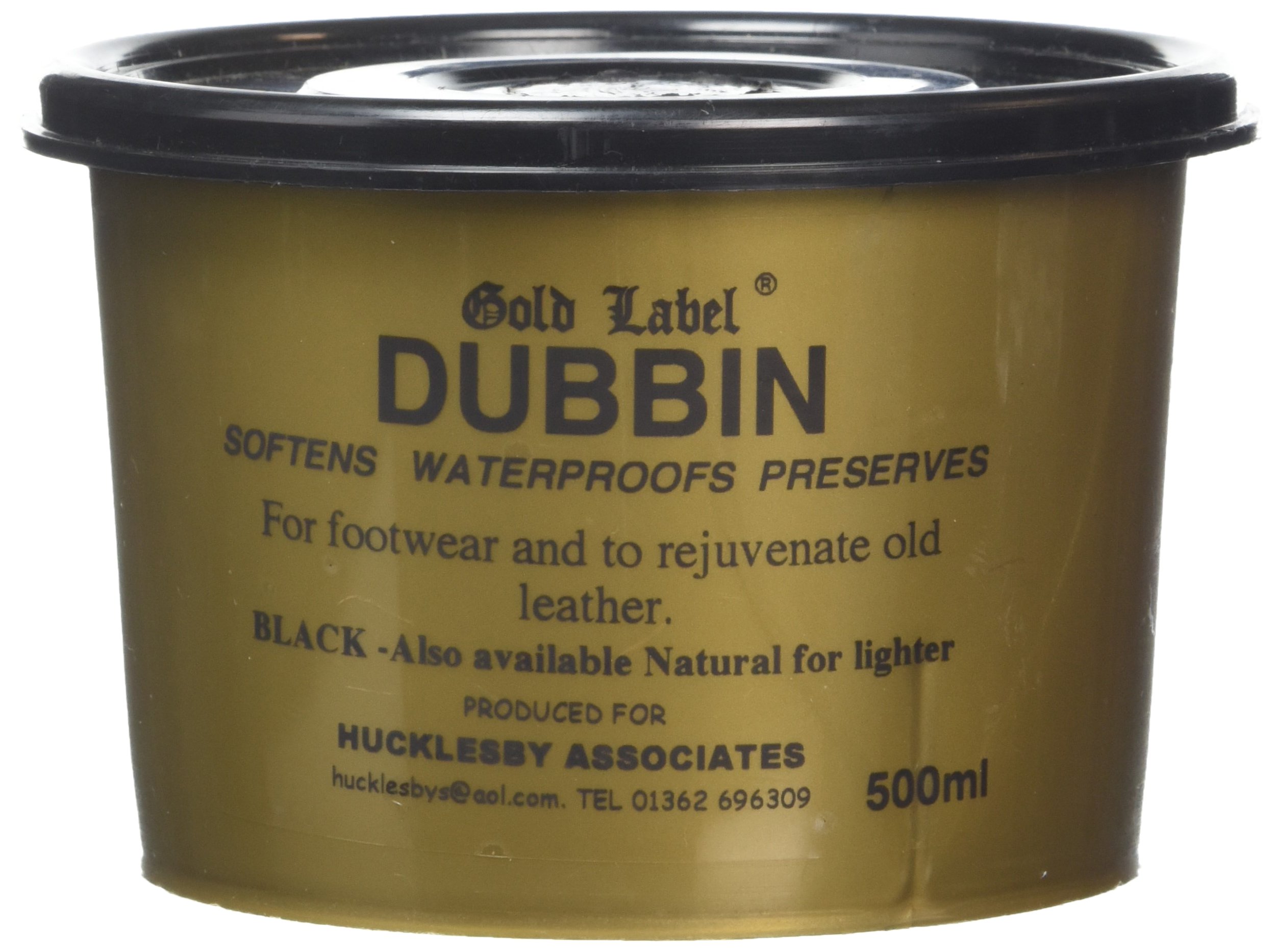 Gold Label Dubbin Softens, Waterproofs & Preserves Leather, Horse Tack, Boots Black