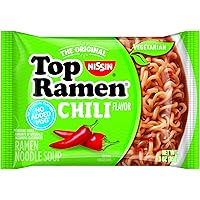 Nissin Top Ramen, Chili, 3 Ounce (Pack of 24)