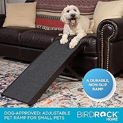 BIRDROCK HOME Adjustable Pet Ramp for Small