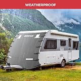 GADLANE Caravan Front Cover with LED Lights Reflective Strips Grey view 8