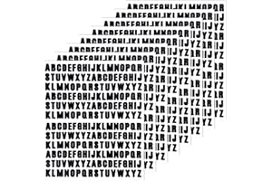 1/2 Inch Letters Stickers - 1664 Pieces Capital Alphabet Sticker for Scrapbook,Name,Water Bottle,Inventory,Crafts and DIY - B