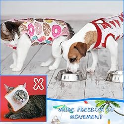 3 Pieces Cat Recovery Suit Kitten Recovery Suit