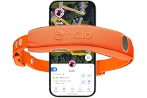 Halo Collar 5, New Wireless Dog Fence & GPS Dog Collar, Subscription Required, Waterproof, Blaze, One Size