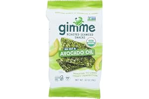 Gimme, Organic Sea Salt & Avocado Oil Premium Roasted Seaweed, 0.32 Ounce