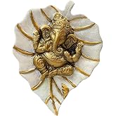 Craft Trade Wall Decor for Living Room - Decorative Metal Wall Hanging Show Pieces for Home Decor - Vastu Items for Home for Good Luck - 7.5x6 Inches - White