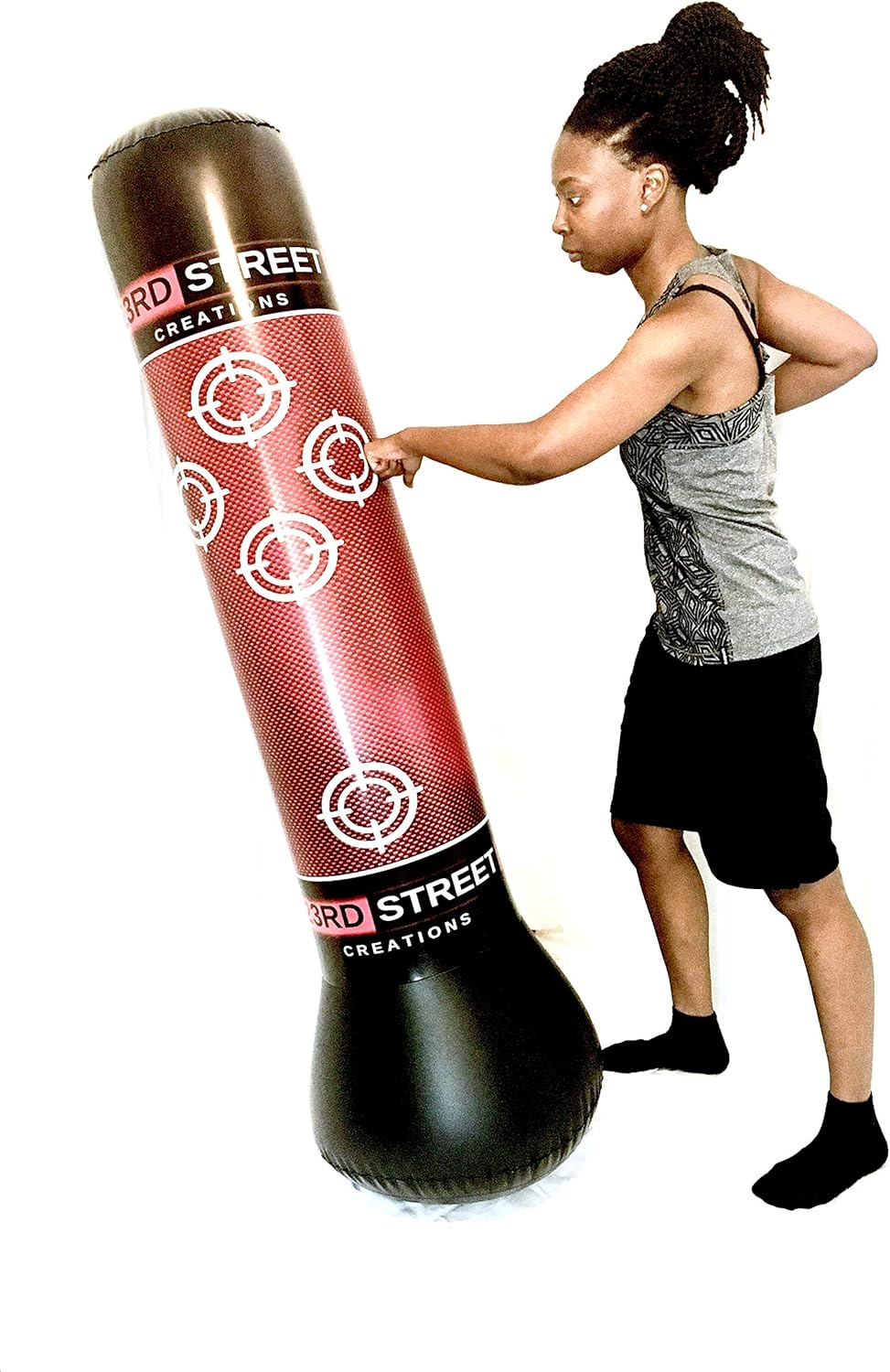 23rd Street Creations 5 ft. Inflatable Punching Bag - for Adults and Kids : Sports & Outdoors