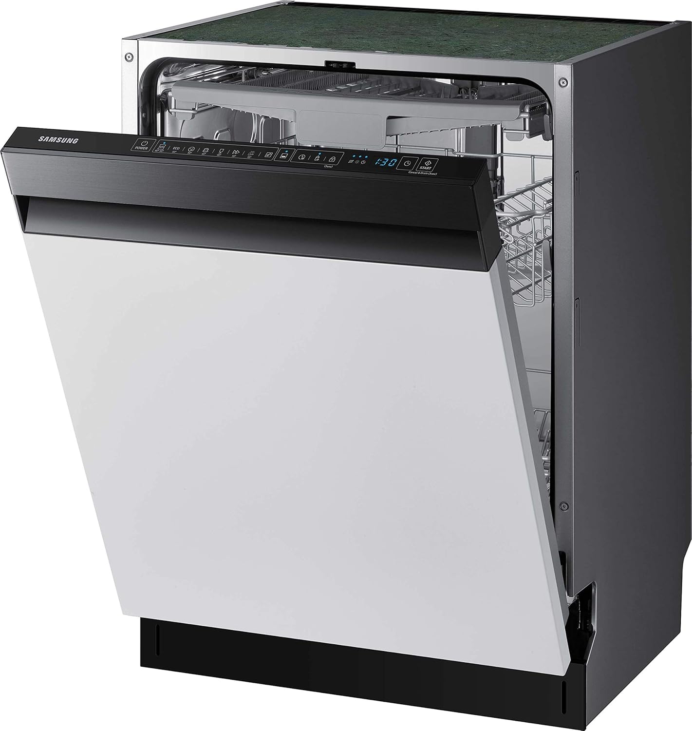 Samsung Dw7500 Dw60r7050sg Eg Lavavajillas Parcialmente Integrado 59 80 Cm De Ancho 14 Platillos A Apertura Automatica De La Puerta Funcion Silenciosa Funcion Higienica Color Negro Amazon Es Grandes Electrodomesticos