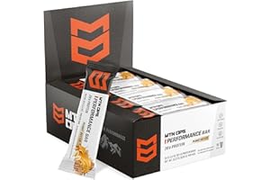 MTN OPS Protein Bars – High Protein Bar with Whey Isolate, Whey Concentrate & Collagen, Low Sugar, Gluten-Free Protein Snack, Peanut Butter Bliss, 10 Count