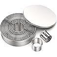 M JINGMEI Round Cookie Biscuit Cutter Set 12 Pieces Graduated Circle Pastry Cutters 18/8 Stainless Steel Cookie Cutters1inch - 4 1/2inch Donut Cutter Ring Molds