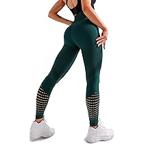Amazon.com: Redqenting High Waisted Leggings for Women Workout Seamless Leggings  Yoga Pants Sweat Proof Tummy Control Tights Green : Clothing, Shoes u0026  Jewelry