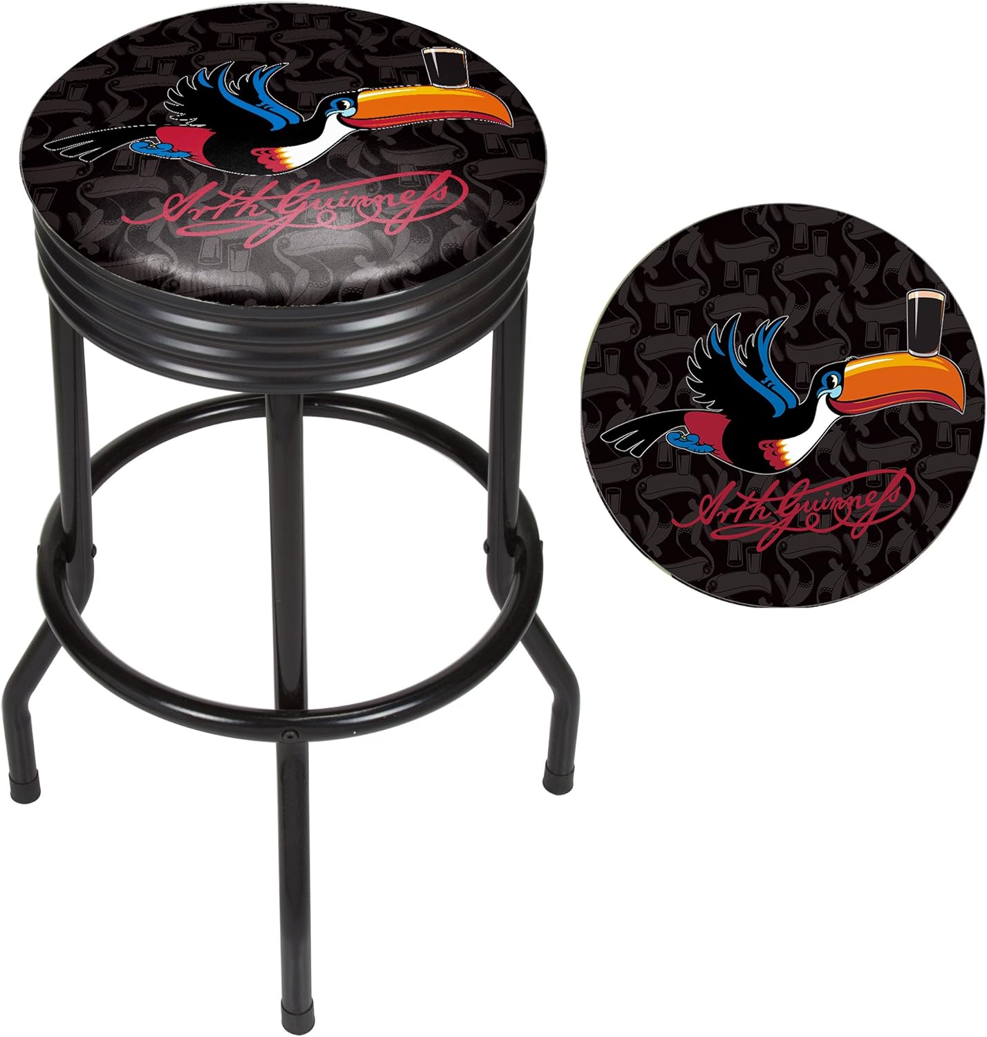 Trademark Gameroom Guinness Toucan Padded Swivel Bar Stool Outdoor