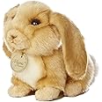 Aurora® Realistic Miyoni® Lop Eared Rabbit Stuffed Animal - Lifelike Detail - Cherished Companionship - Brown 8 Inches
