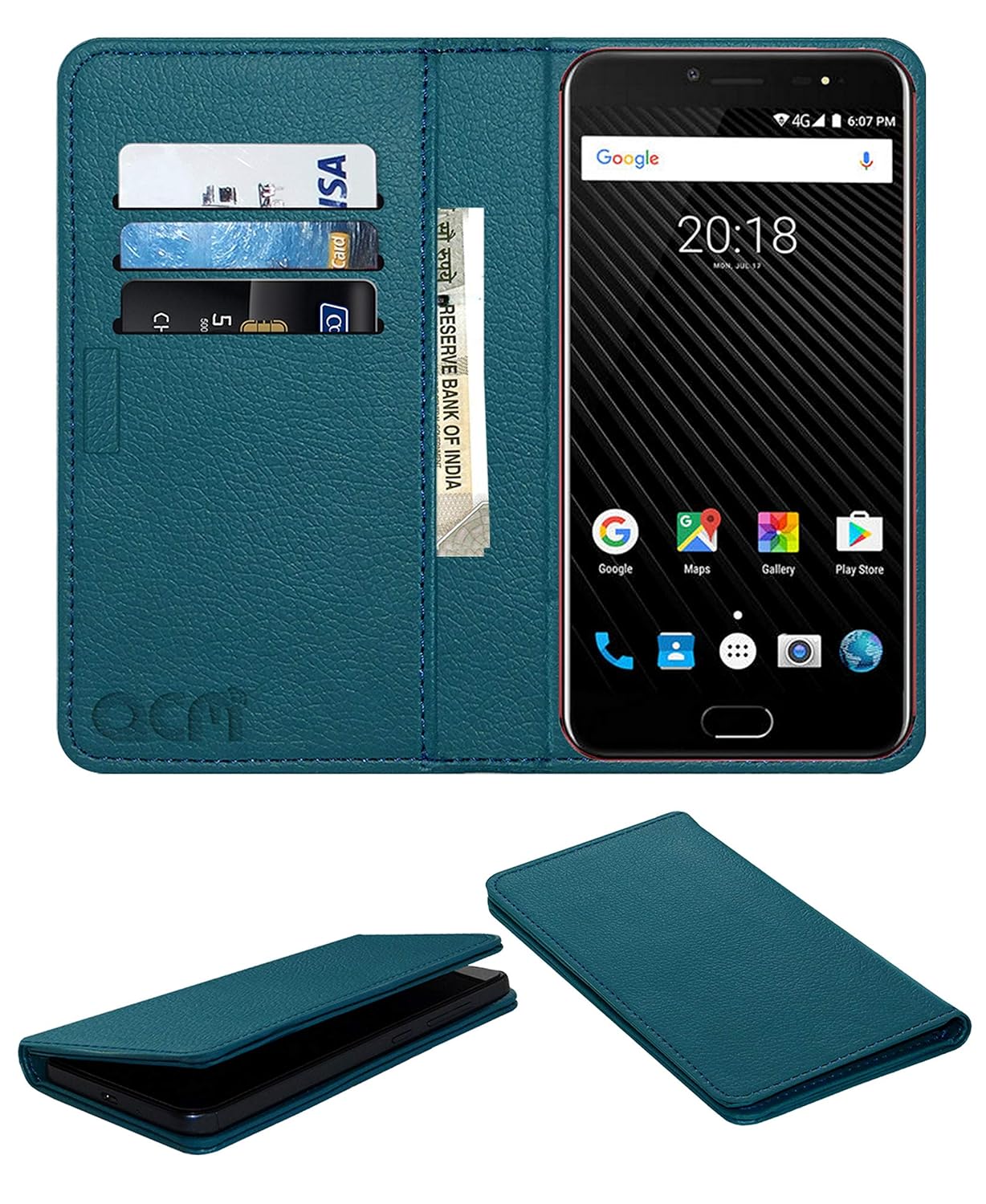 Acm Rich Leather Flip Wallet Front & Back Case Amazon.in Electronics