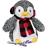 Pennie Penguin - Microwavable & Weighted Plush Stuffed Animal - Heated Plushie for Warmth - Cute, Soft, Cozy Toy for Adults & Children (Boys, Girls, & Toddlers) by Warm Pals