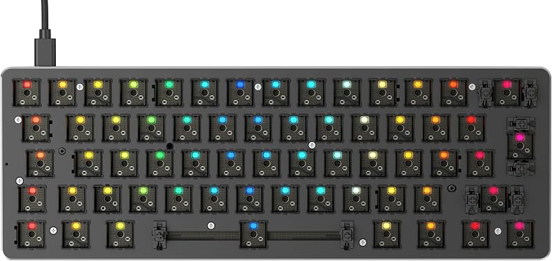 GMMK Compact (60%) Barebones Anpassbares Tastatur-Kit, Schwarz