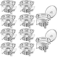 Chafing Dish Buffet Set 5 QT Stainless Steel Chafing Dishes Round Buffet Food Warmer Chafers Set for Parties Catering Event with Glass Lid, Lid Holder 10 packs