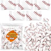 Naucoos Baseball Candy 150 Count 26.5 oz Bag, Individually Wrapped Treats | Themed Sports Ball Treats for Team Party Favors, Goodie Bag Stuffers, Bulk for Young Athletes Celebrations