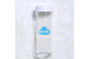 PURBOT White Sprinkles Sanding Sugar, 6.35 Oz Edible Sparkling Sugar Crystals for Baking Cookies Ice Cream Cupcake Cake Decorations