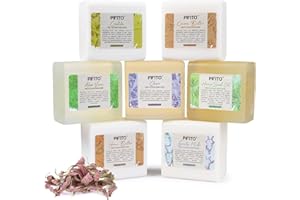 Pifito Melt and Pour Soap Base Sampler (7 lbs) │ Assortment of 7 Bases (1lb ea) │ Hemp Seed Oil, Clear, Aloe Vera, Goats Milk, Cocoa Butter, Shea Butter, Castile │ Glycerin Soap Making Supplies