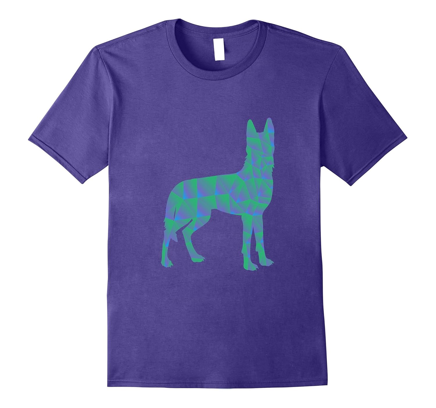 German Shepherd Dog Colorful Art Tshirt-Rose