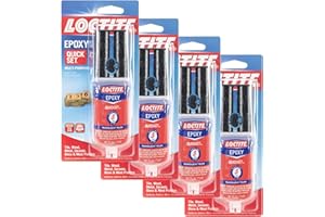 Loctite Epoxy Quick Set 0.85-Fluid Ounce Syringe (1395391) - 4 Pack