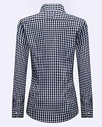 siliteelon Button Down Plaid Shirts for Women Long