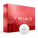 WILSON 2025 Triad Golf Balls - White, 12 Balls