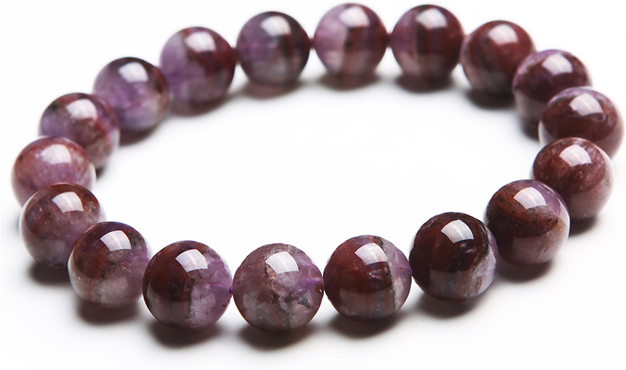 8mm Gemstones Healing Crystal Stretch Beads Bracelet Natural Auralite 23 Bangle