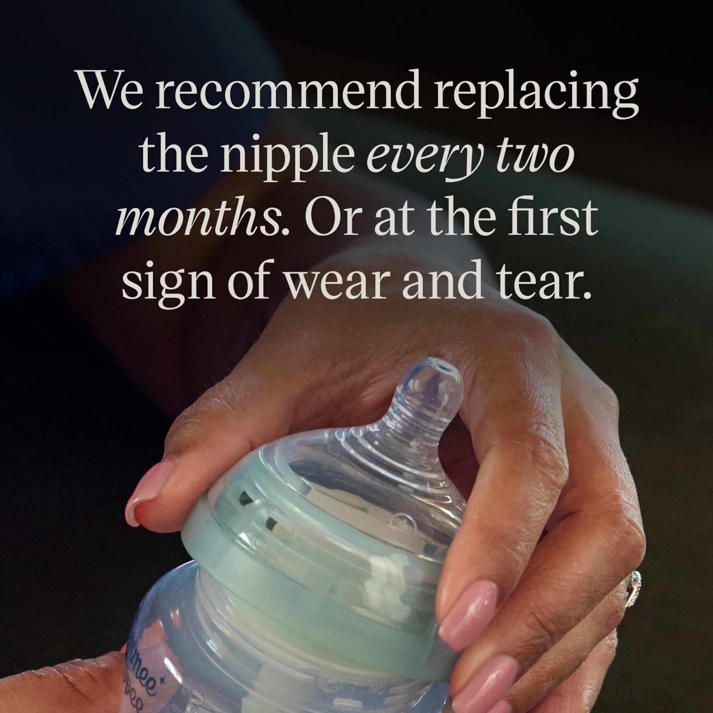 Tommee Tippee Advanced Anti-Colic Baby Bottle Nipples, Breast-Like for A Natural Latch, Soft Silicone, Medium Flow, 3+ Months, Pack of 2