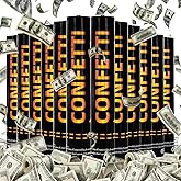Money Confetti Cannon 12Pack Biodegradable 100 Dollar Bill Money Confetti 12inch Party Poppers for Celebration Opening Activities Birthday Graduation Business Signing