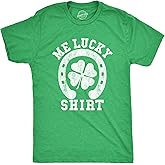 Mens Me Lucky Shirt T Shirt Funny Leprechaun Saint Patricks Day St Patty Tee
