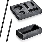 4 Pieces Graphite Ingot Mold Stir Rod Stick