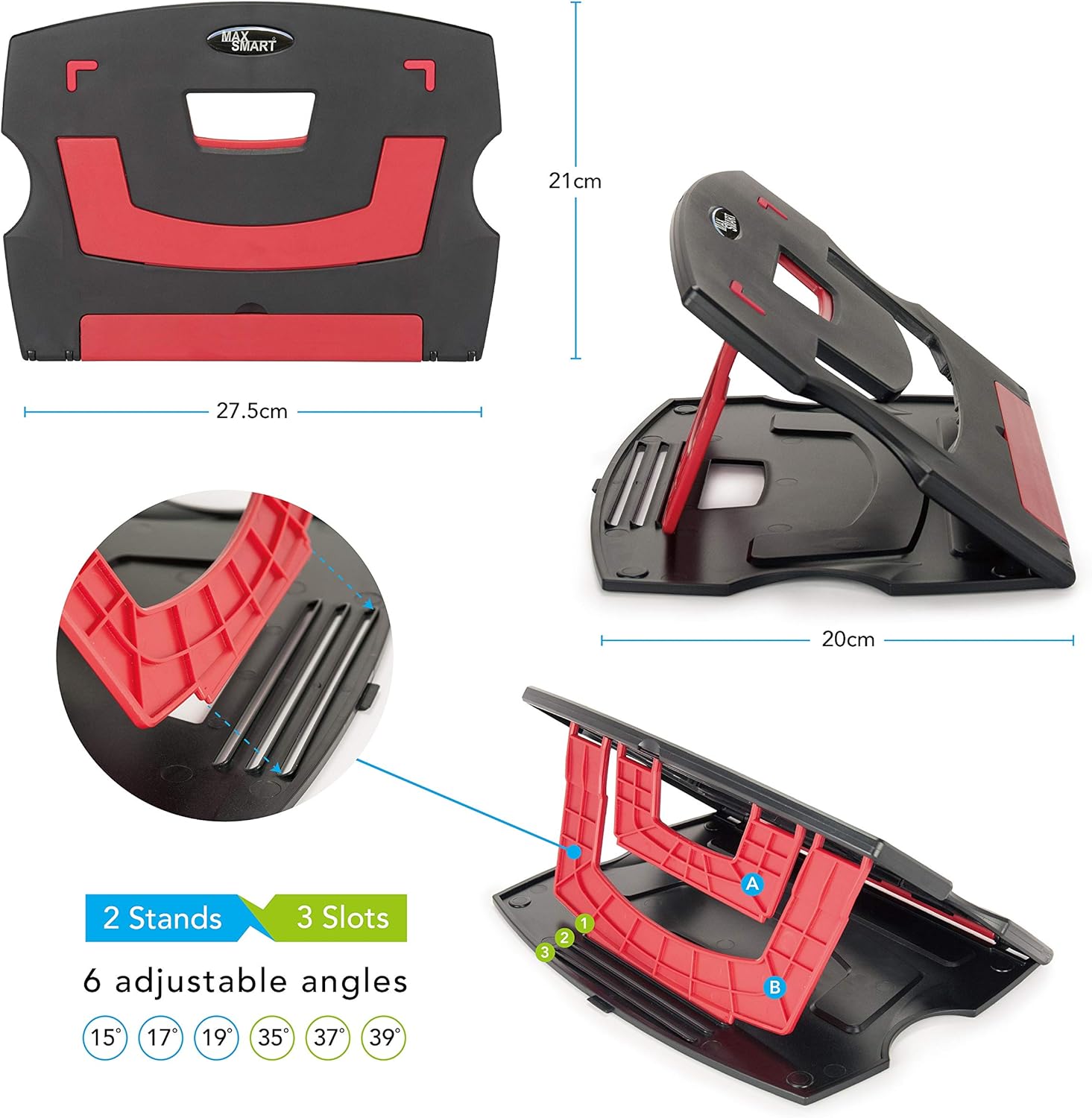 MAX SMART Tablet Drawing Stand, Laptop Stand, Reading Stand, Folding