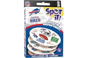 Masterpieces Officially Licensed NFL Buffalo Bills Spot It Game for Kids and Adults