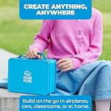 PLUS PLUS Building Blocks Toy 600 Pieces Baseplate Blue Storage Case view 2