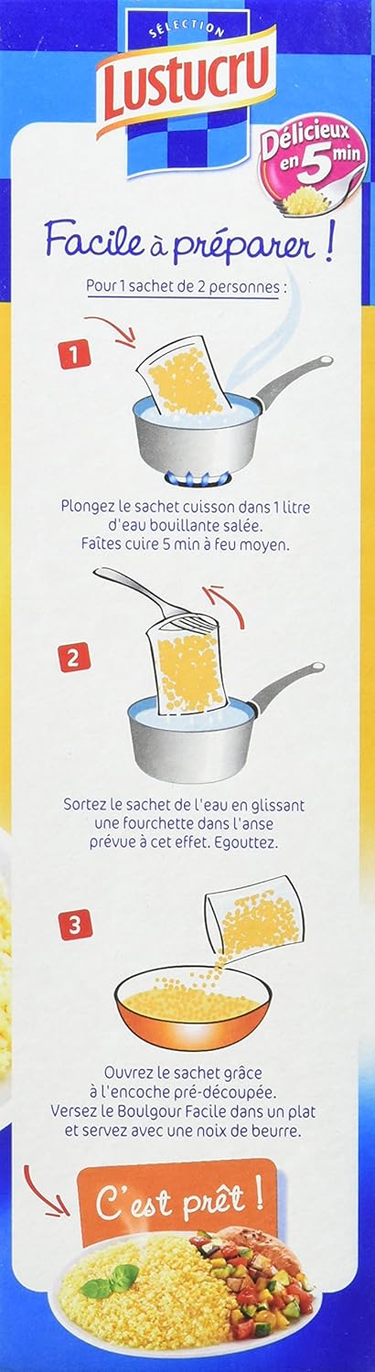 Lustucru Boulgour Facile Sachet Cuisson 360 G Amazon Fr Epicerie