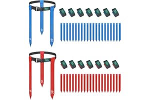 YISUIPU Flag Football Set, 42 Football Flags Belts with 14Player Adjustable Flag Football for Kids (Large（14 Player）)