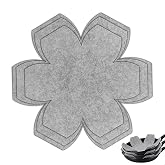 MOJOTORY Pot and Pan Protectors, 6 PCS in 3 Sizes | Felt, Anti-Slip, Stacking, Pot Separator, Pan divider, Prevents Scratching or Marring, For Glass/Ceramic Plates and Cookware