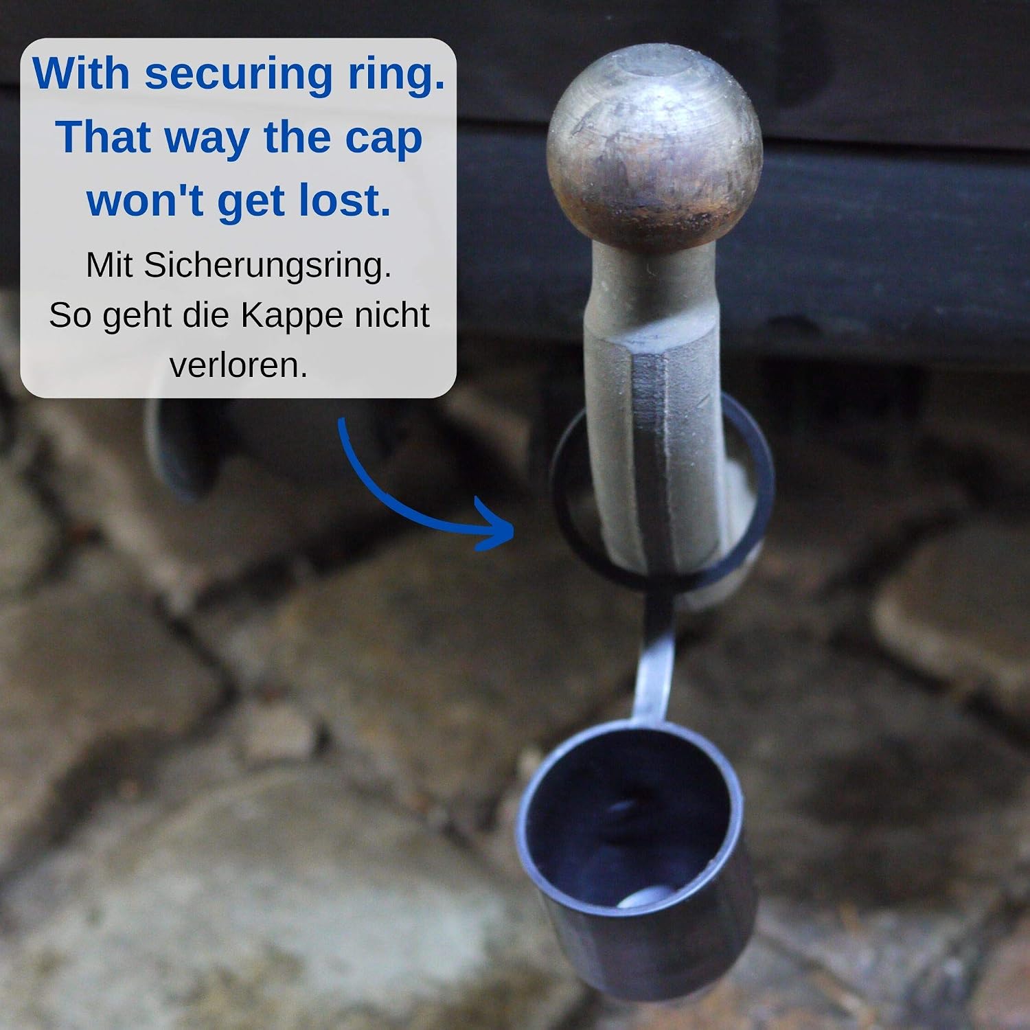 Trailer Hitch Ball Cover, 1 pc, for ball head hitches with up to diameter 50 mm (2" inch), does not get lost, Tow Bar Cover - Image 5