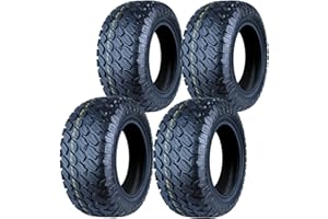 Set 4 WOLF PACK 23X10R14 Golf Cart Tires Non-Directional Tubeless Tire Multi-Terrain Tire with Superior Traction and Mud-Resistant Self-Cleaning Tread Design for Long-Lasting Performance