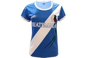 ARZA Guatemala Women Soccer Jersey Short Sleeve Pink/Blue/White Slim Fit