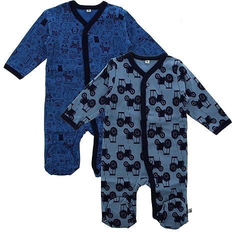 Pippi Baby - Jungen Zweiteiliger Schlafanzug Nightsuit W/F -Buttons (2-Pack)