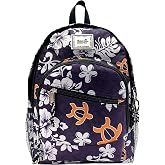 Hawaii Print 01 Small Backpack (Honu Lauhala - Purple)