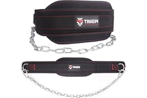 TAVIEW Heavy Duty Dip Belt With Chain - Weighted Pull Up Belt for Workout