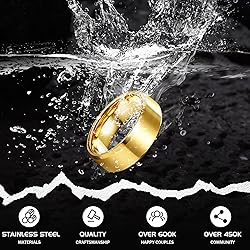 Jstyle Stainless Steel Rings for Men Wedding Ring
