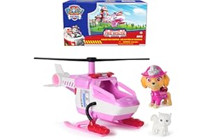 PAW Patrol Fire Rescue: Skye Rescue Fire Chopper with Action Figure, Kitty Friend & Toy Helicopter, Kids Toys for Boys & Girl